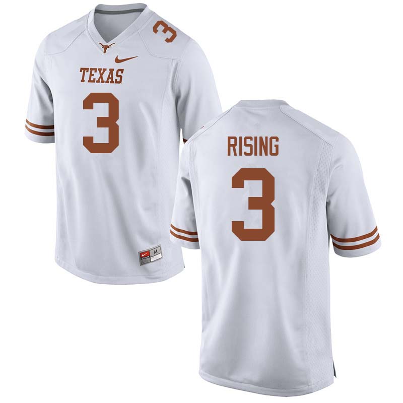 Men #3 Cameron Rising Texas Longhorns College Football Jerseys Sale-White